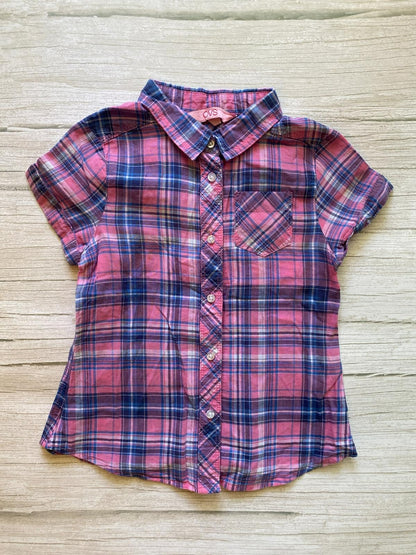 Camicia a quadri maniche corte