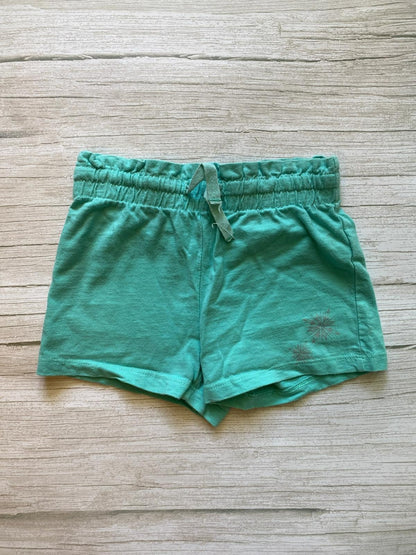 Shorts Bambina Verde Acqua con Elastico
