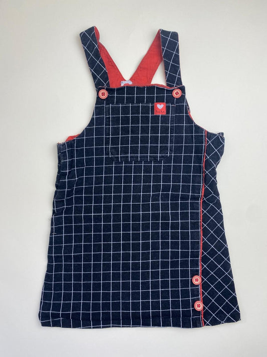 Vestito Salopette Bambina a Quadri