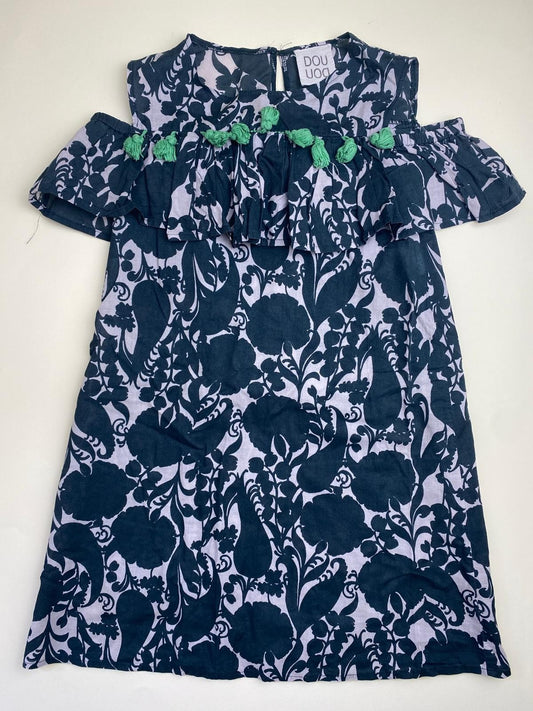 Vestito con stampa floreale e spalle scoperte