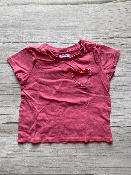 T-shirt Rosa Bambina Maniche Corte