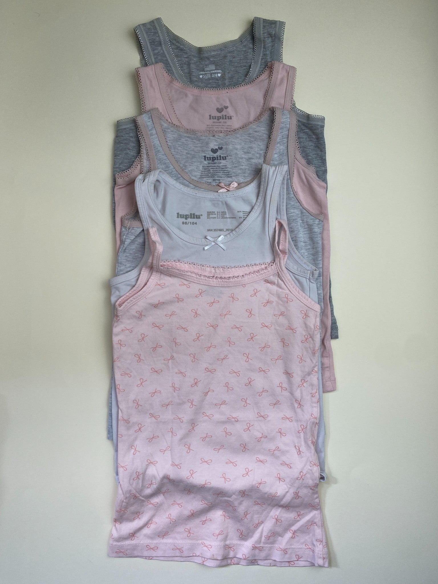 Set 5 Canottiere Bambina