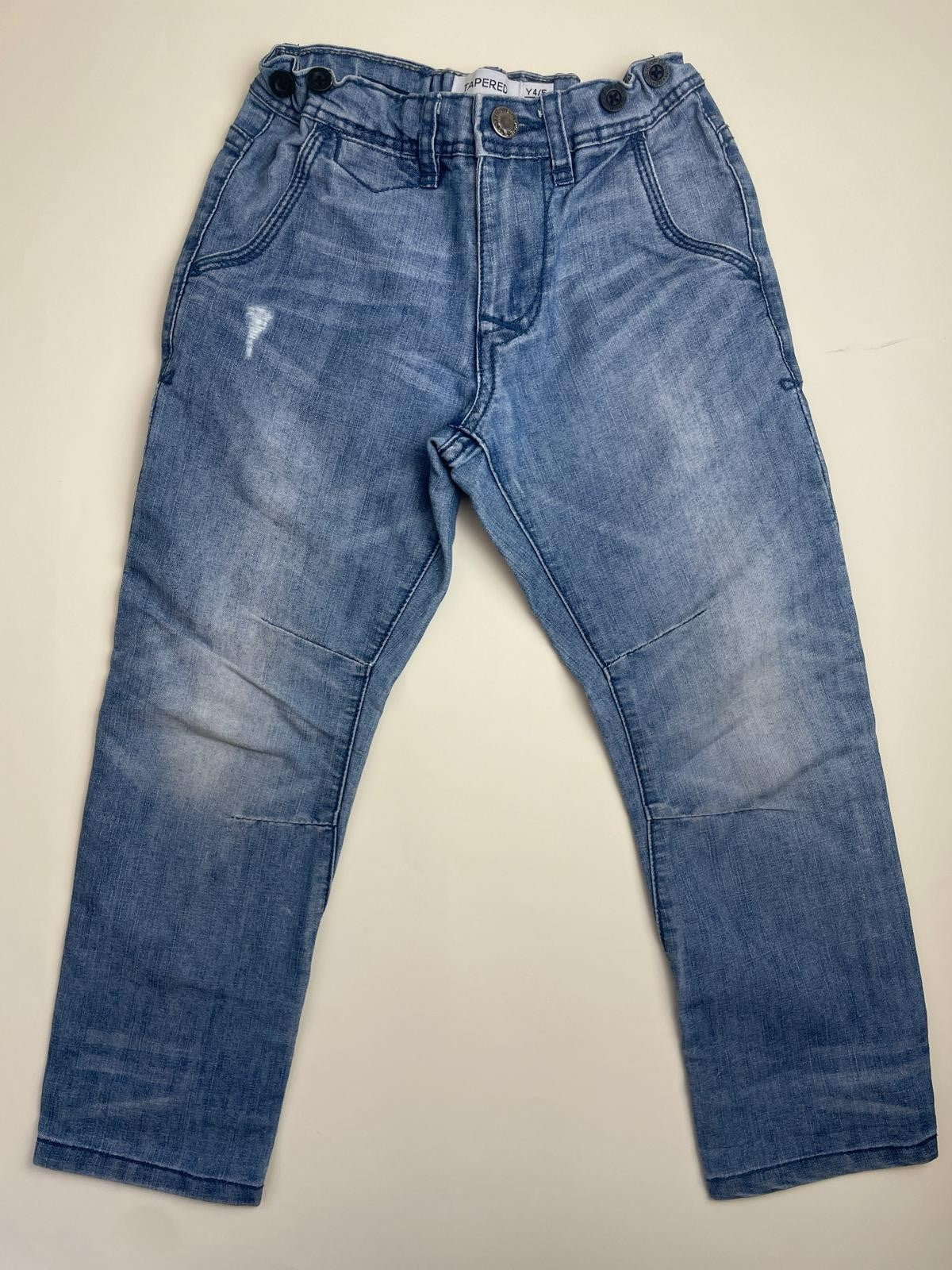 Jeans Tapered Bambino Denim Azzurro Chiaro