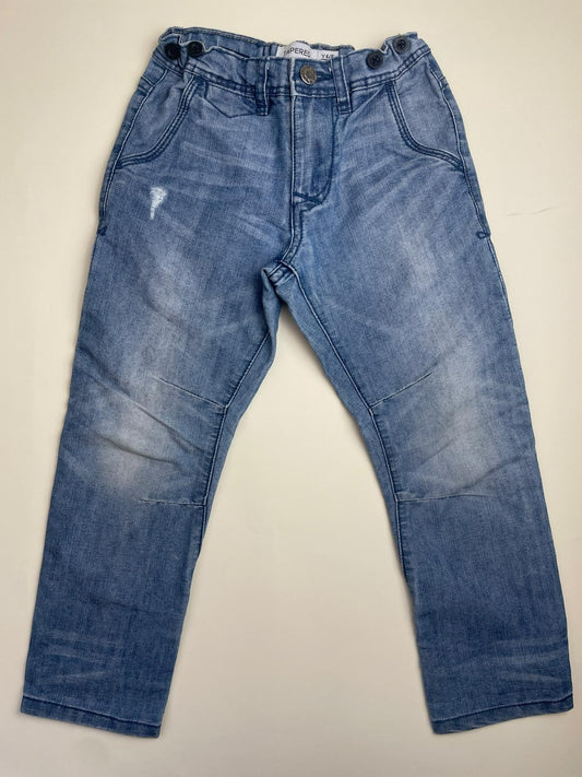 Jeans Tapered Bambino Denim Azzurro Chiaro