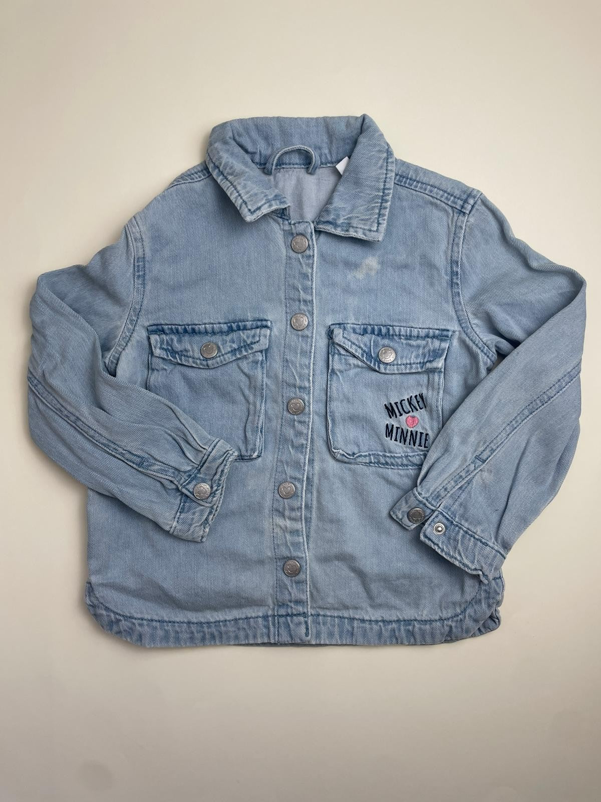 Giacca- camicia di jeans Minnie and Mickei Mouse