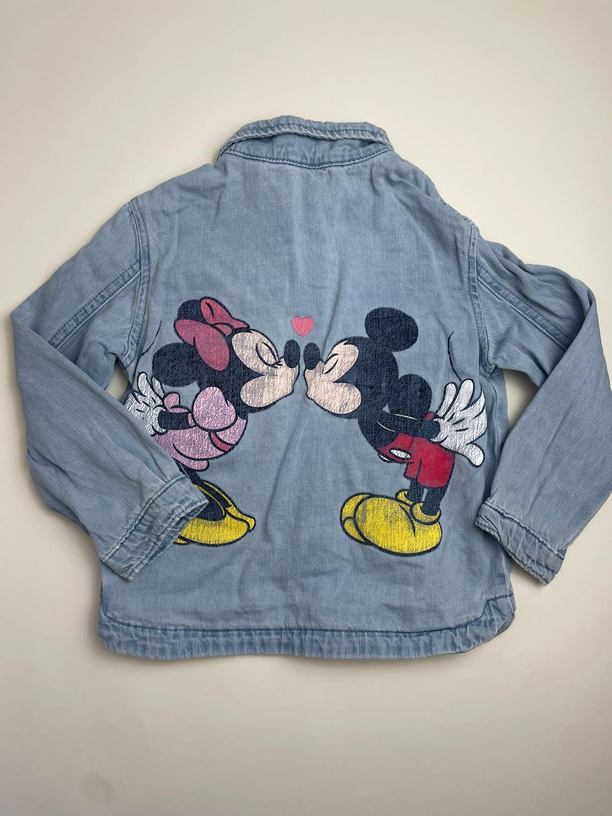 Giacca- camicia di jeans Minnie and Mickei Mouse