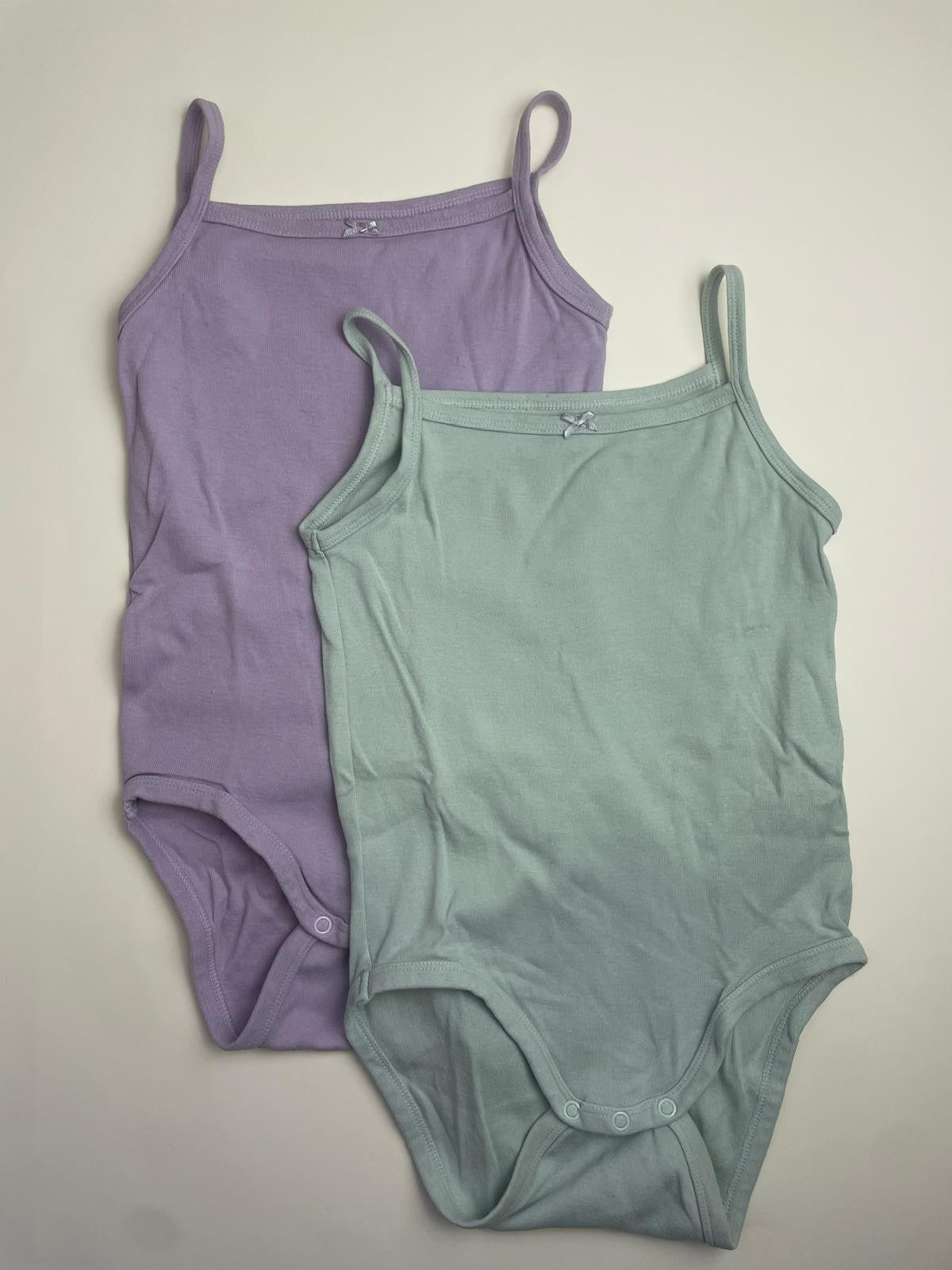 Set 2 Body con Spalline e Fiocchetto