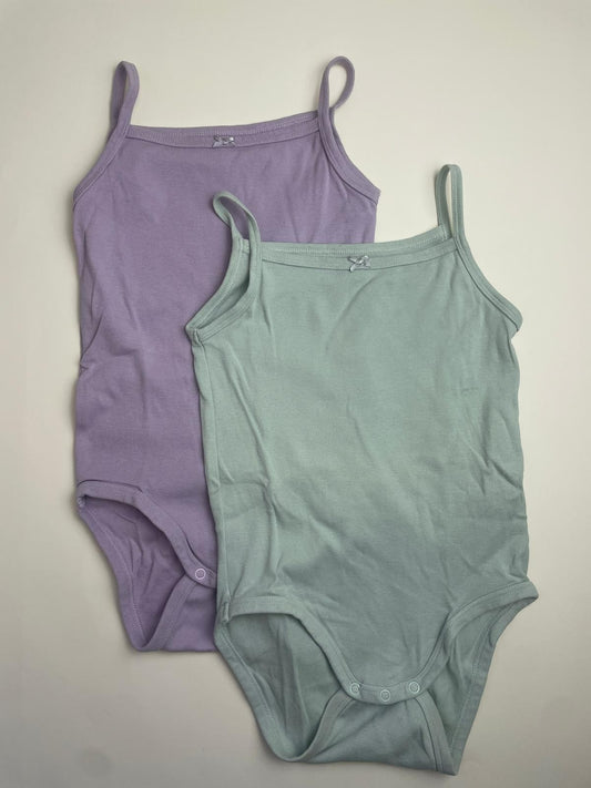 Set 2 Body con Spalline e Fiocchetto