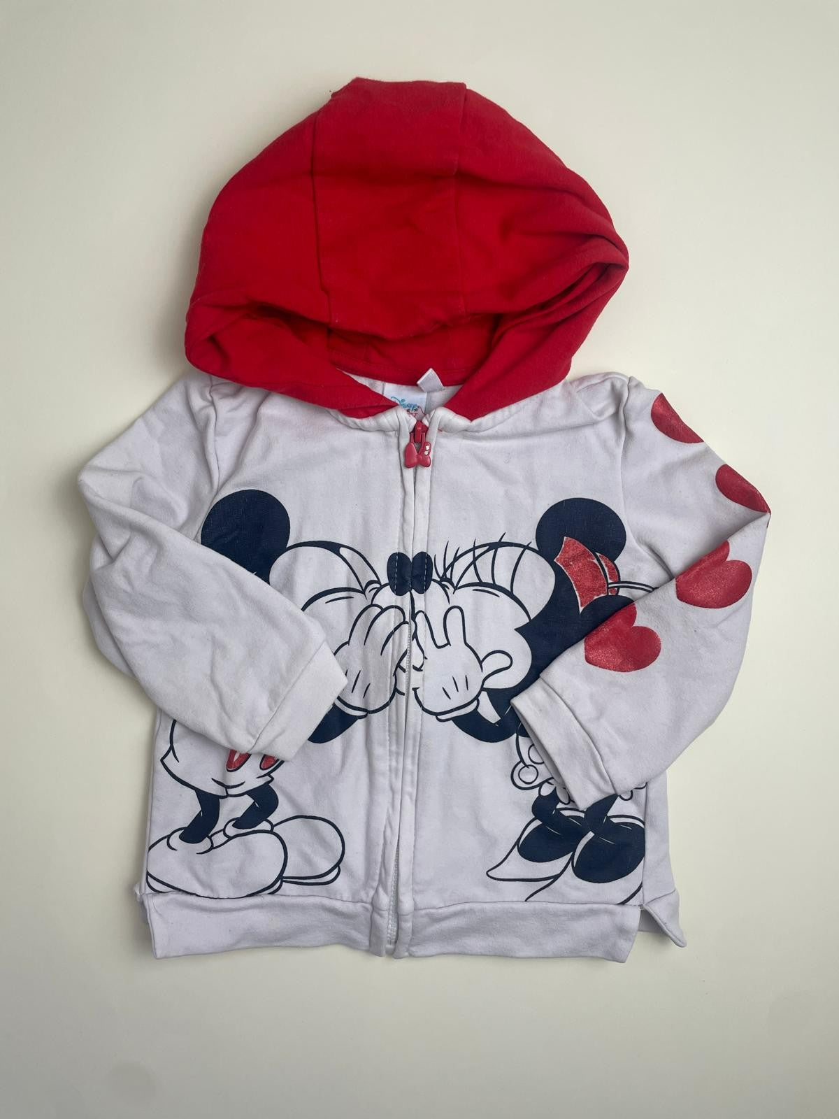 Felpa con cappuccio Disney Topolino e Minnie per bambini