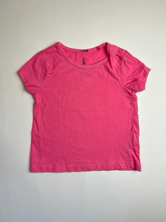 T-shirt rosa a maniche corte