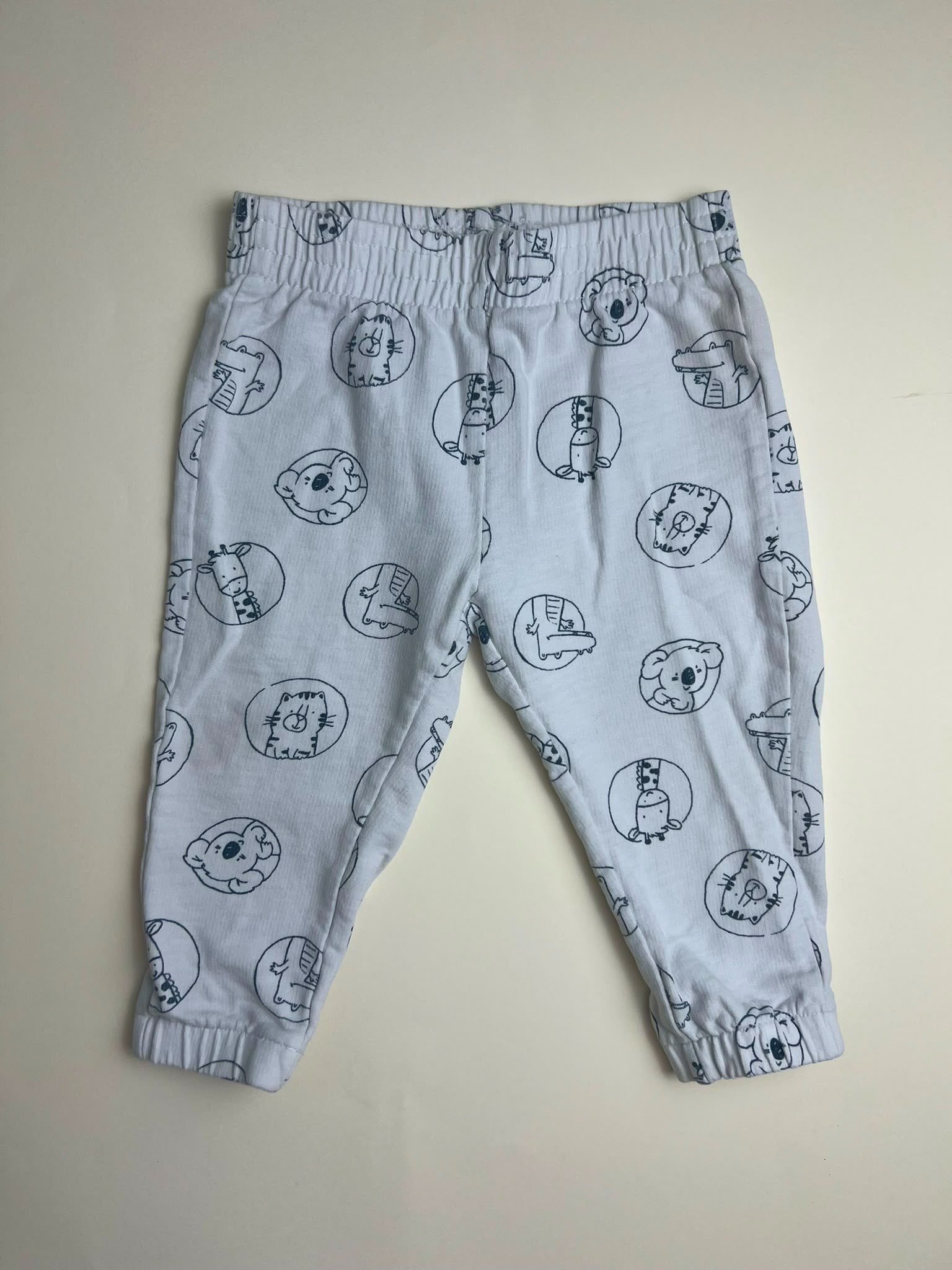 Pantaloni per neonato con stampa animali