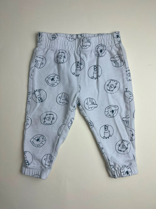 Pantaloni per neonato con stampa animali