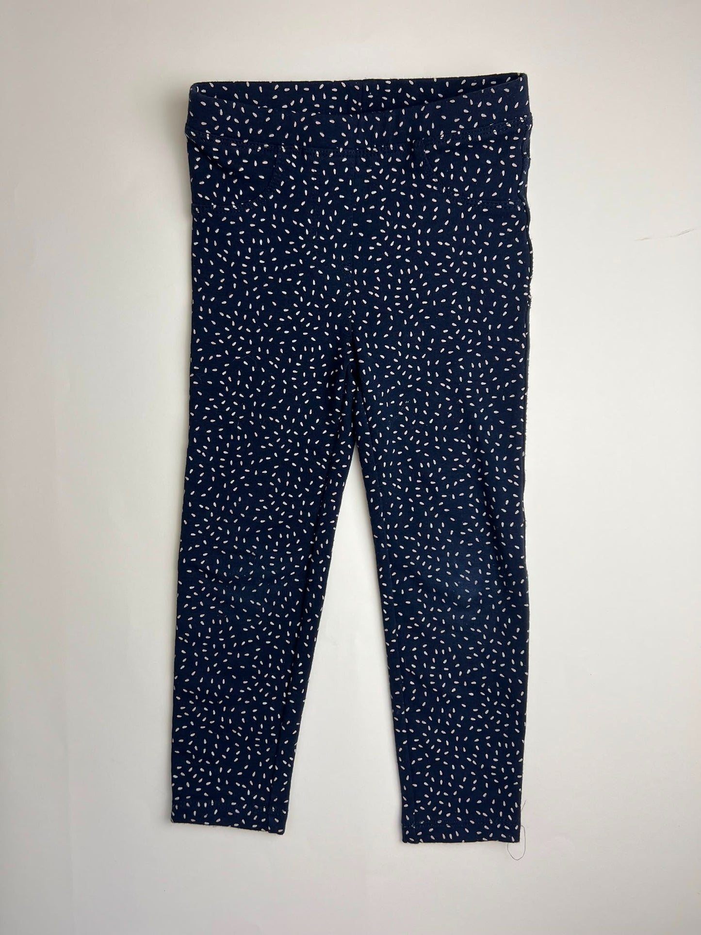 Leggings Blu Scuro con Fantasia 