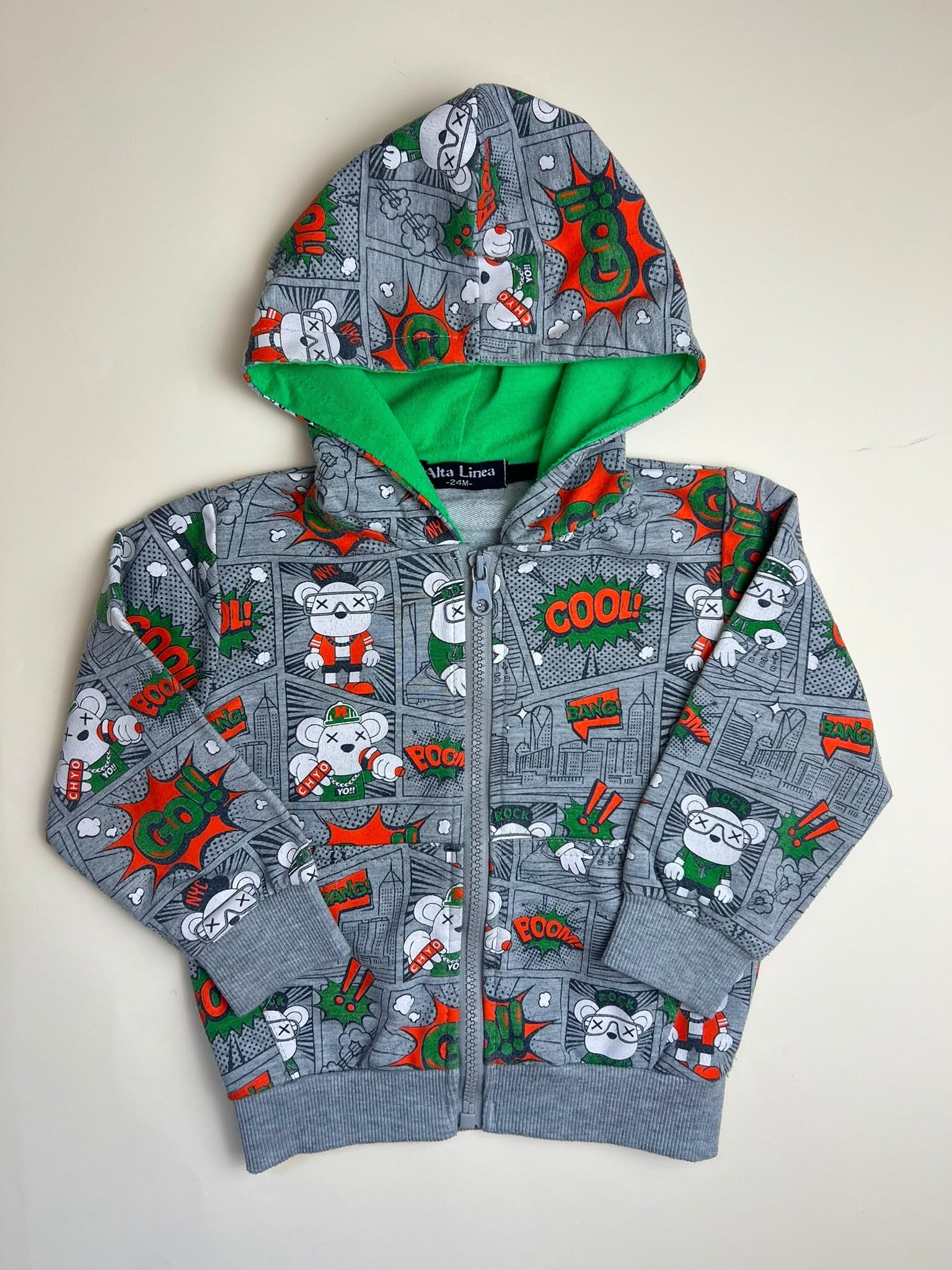 Felpa con cappuccio e zip