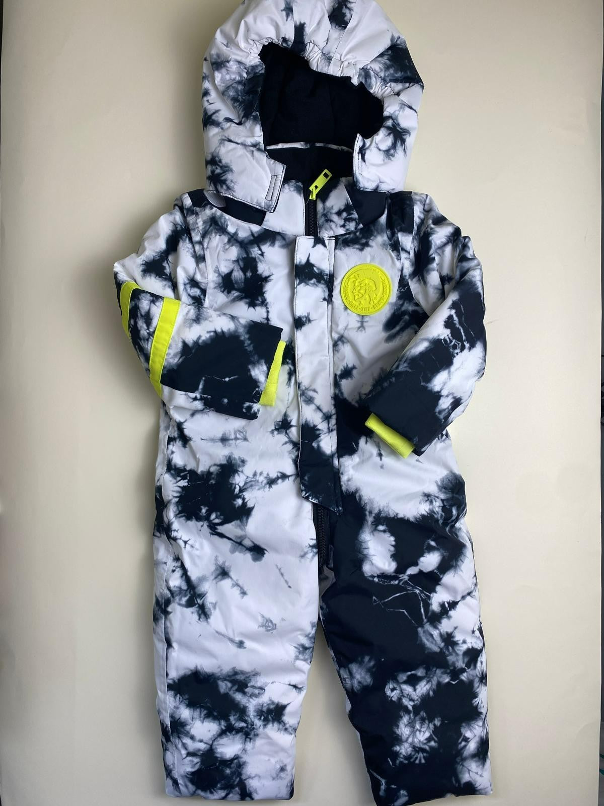 Tuta da neve con stampa tie-dye