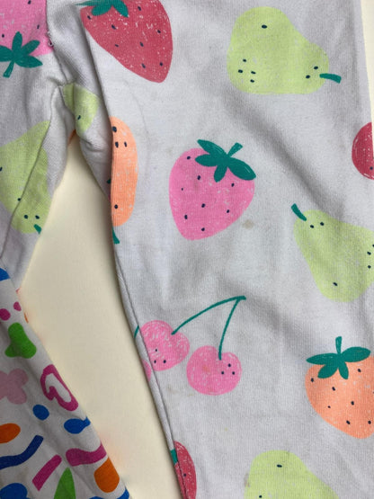 Leggings per bambina con stampe colorate