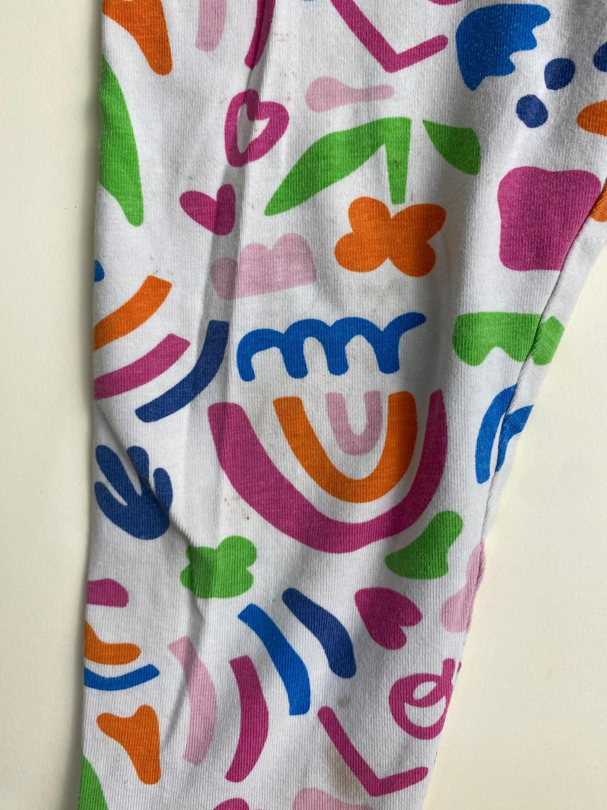 Leggings per bambina con stampe colorate