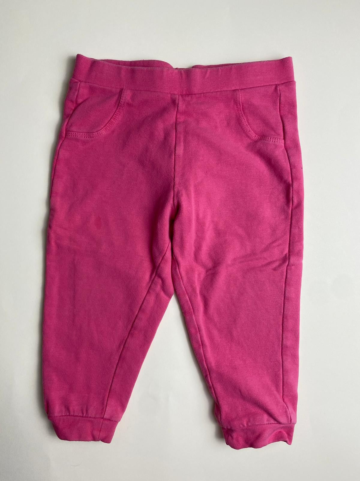 Pantaloni Jogger Bambina Rosa Fucsia
