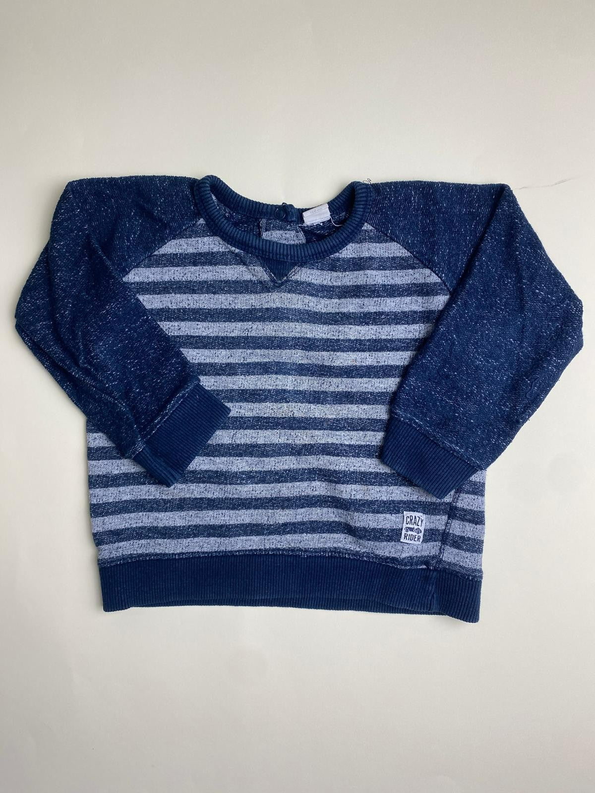 Felpa a righe blu per bambino
