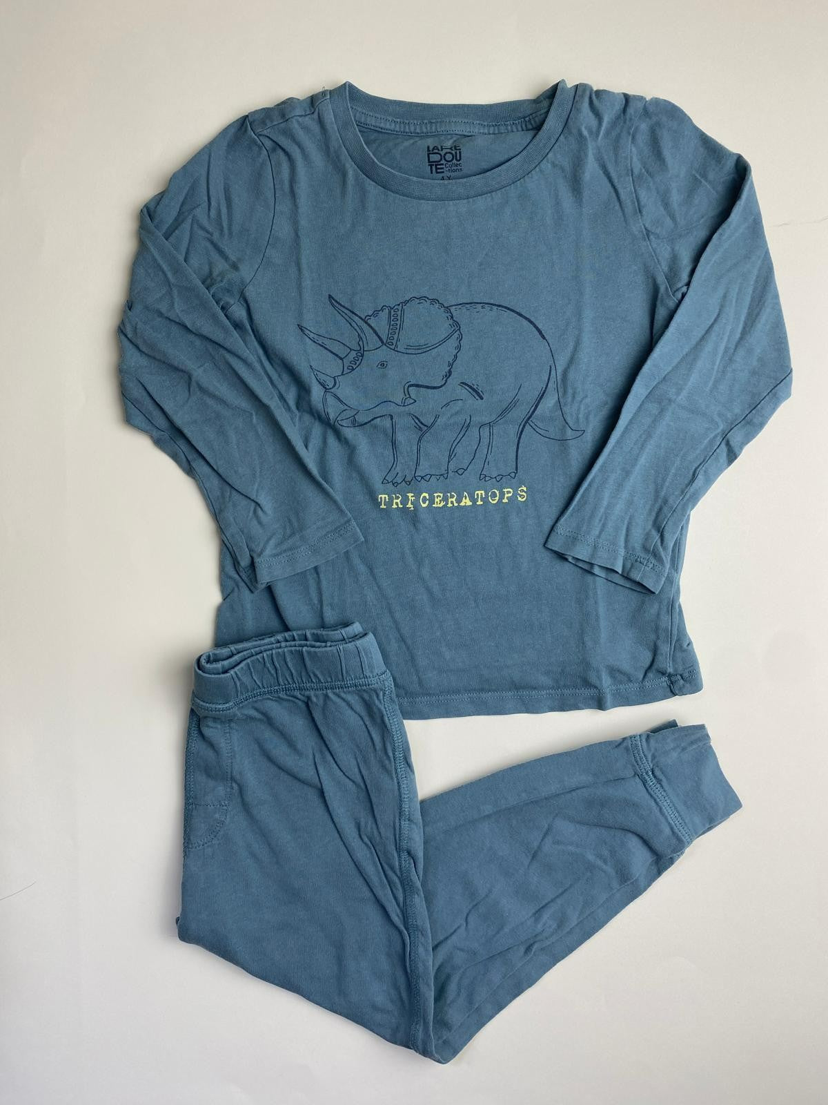 Pigiama Bambino Triceratops Blu