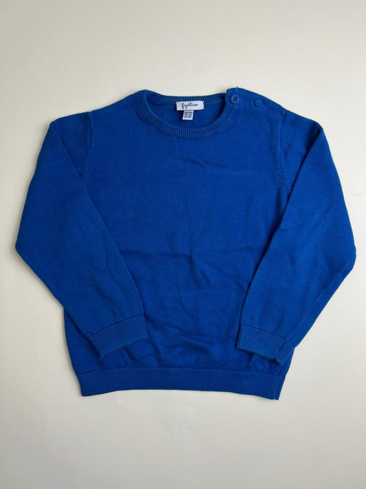 Maglione blu a maniche lunghe 