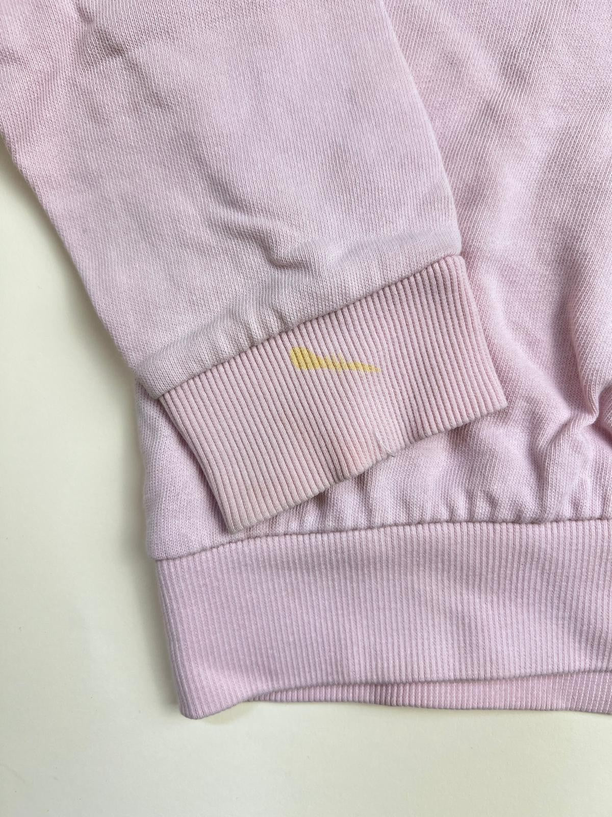 Felpa con cappuccio rosa bambina con conchiglia di paillettes