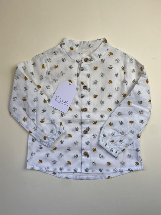 Camicia con collo alla coreana