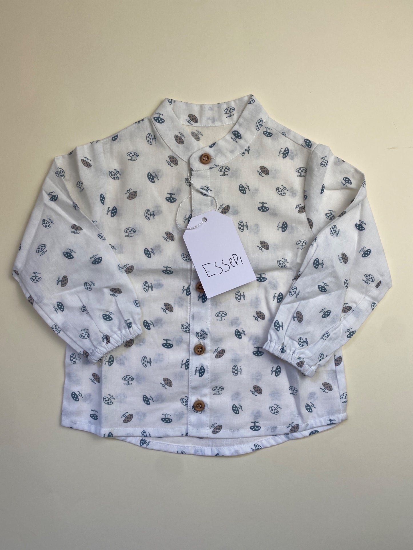 Camicia con collo alla coreana