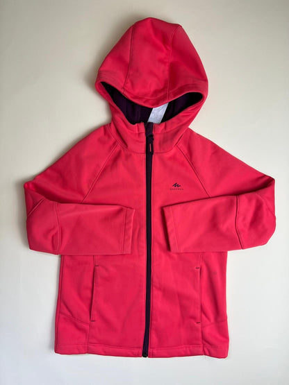 Giacca con cappuccio Quechua rosa