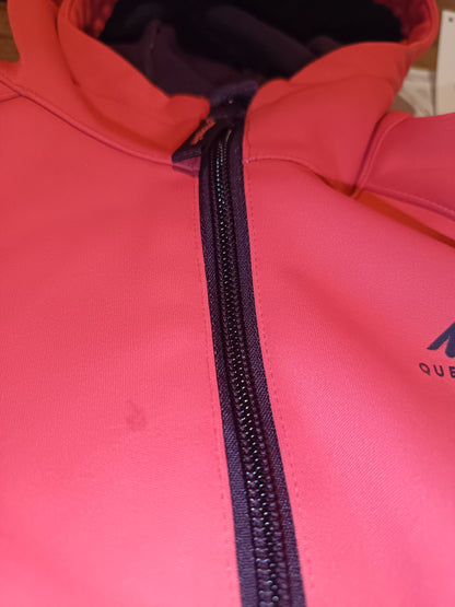 Giacca con cappuccio rosa fucsia