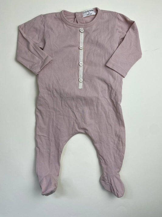Tutina neonata con piedini in cotone organico
