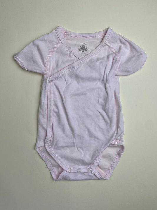 Body neonata manica corta rosa 