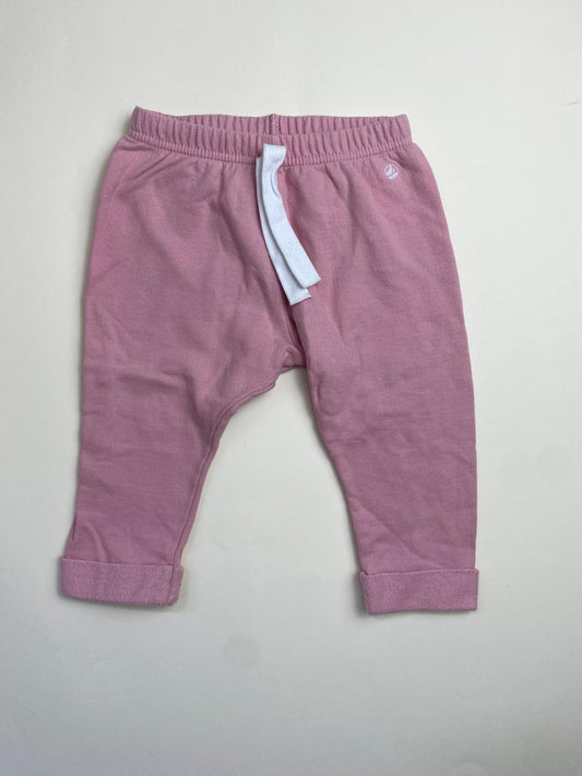 Pantaloni rosa per neonato/bambino con elastico in vita
