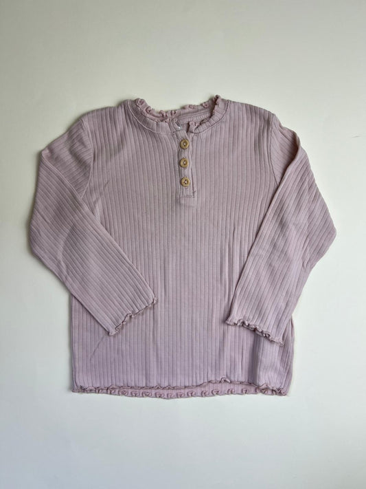 Maglia a maniche lunghe rosa