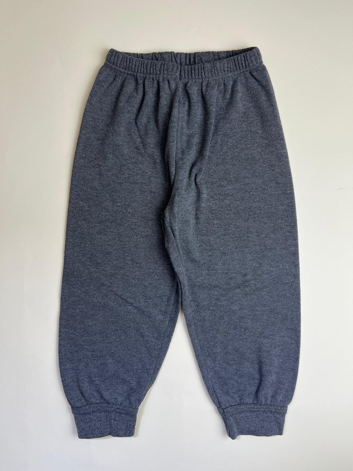 Pantaloni in felpa grigi con elastico