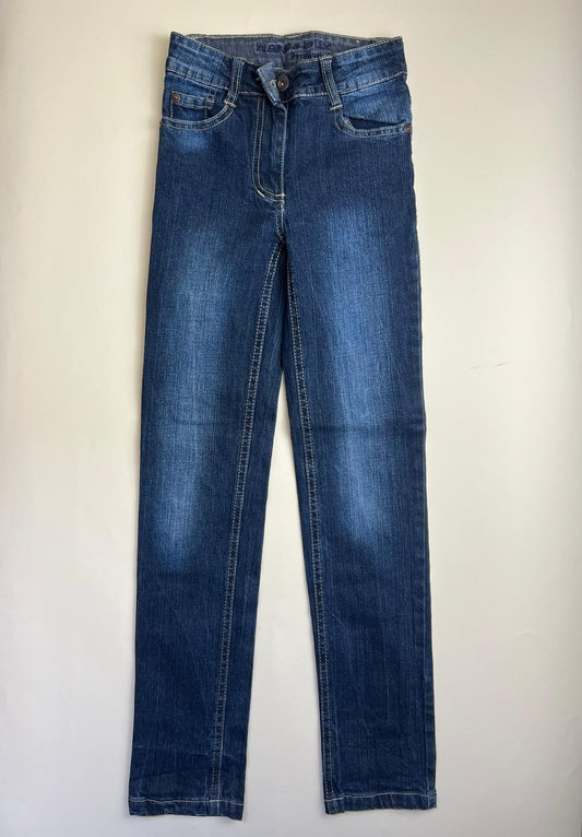 Jeans Blu Scuro Effetto Delavé