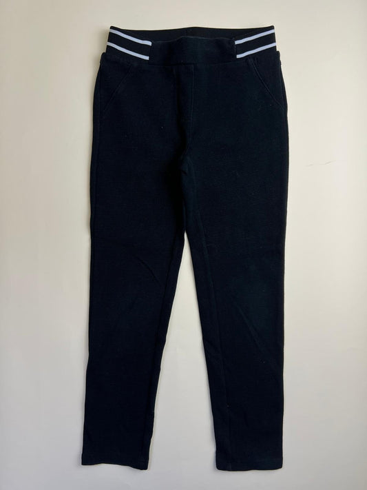 Pantaloni Neri con Fascia Elastica