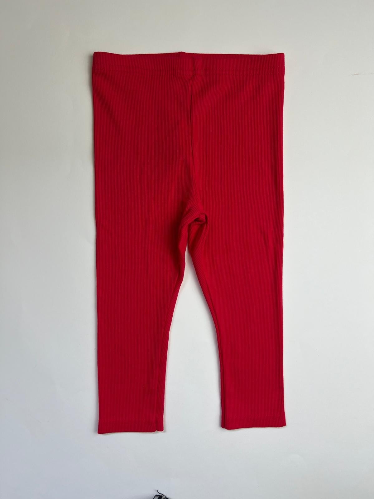 Leggings a Costine Rossi per bambina