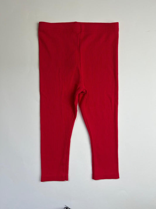 Leggings a Costine Rossi per bambina