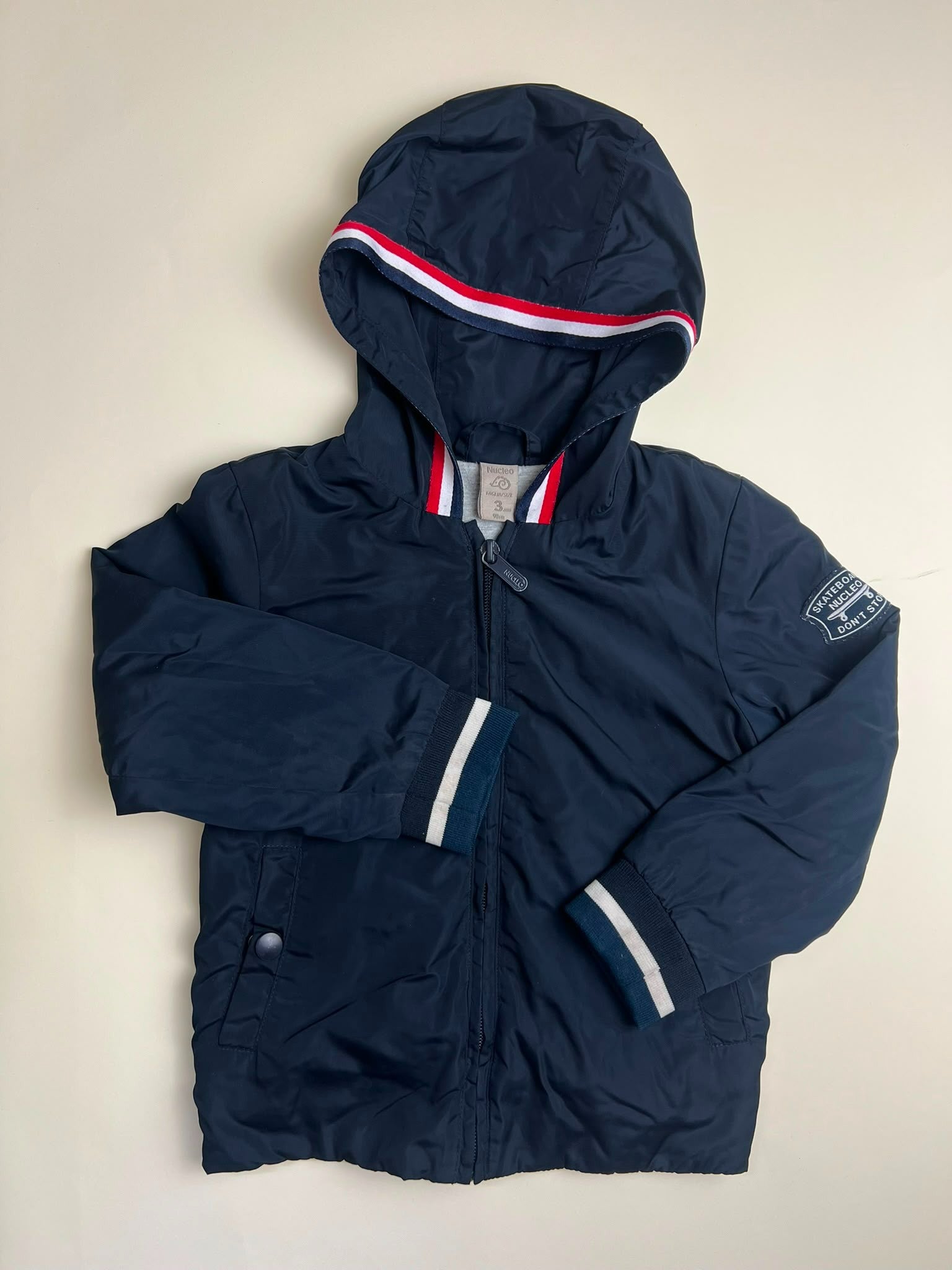 Giacca con cappuccio Bambino blu navy
