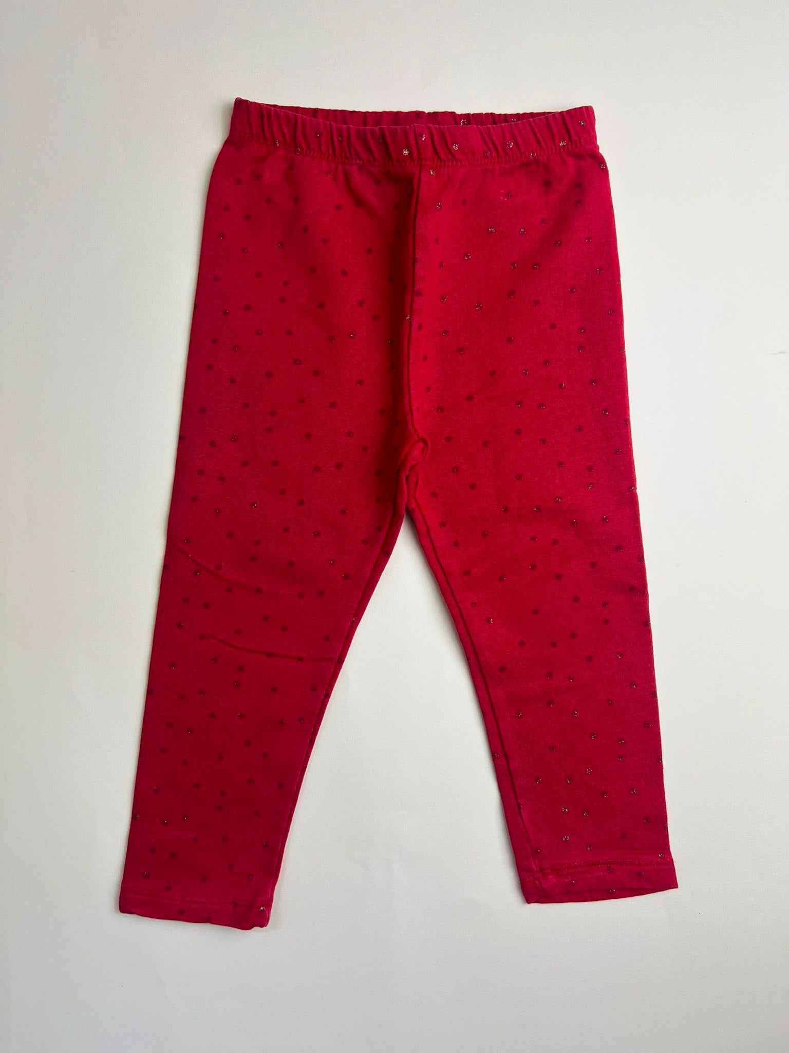 Leggings Rossi con Stelline