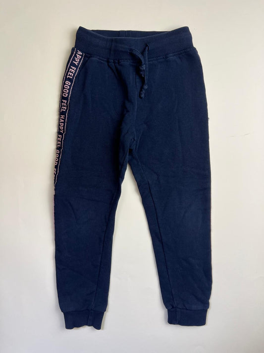 Pantaloni Tuta Blu Scuro con Banda Laterale