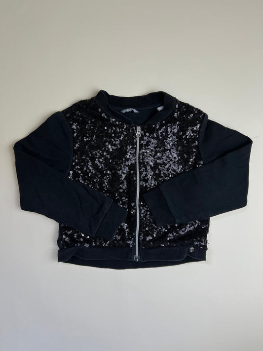 Felpa Nera con Paillettes