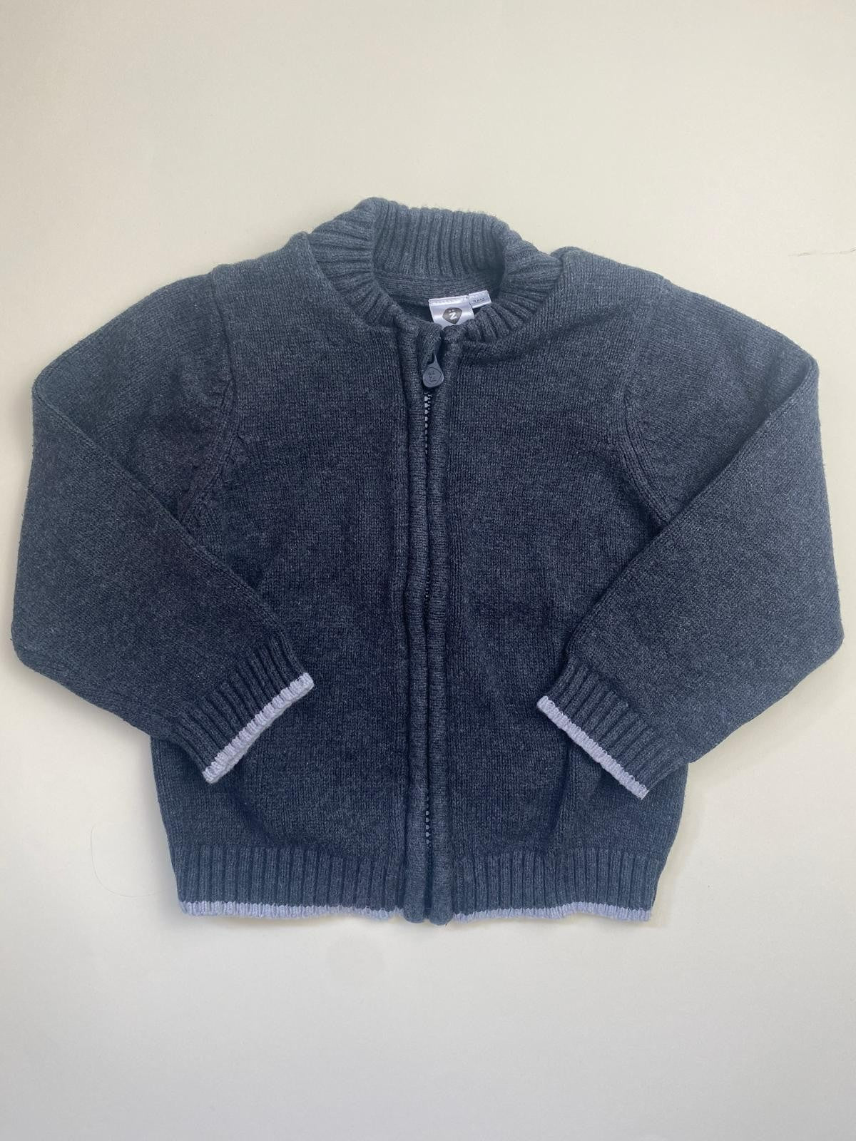 Cardigan in maglia con zip per bambino