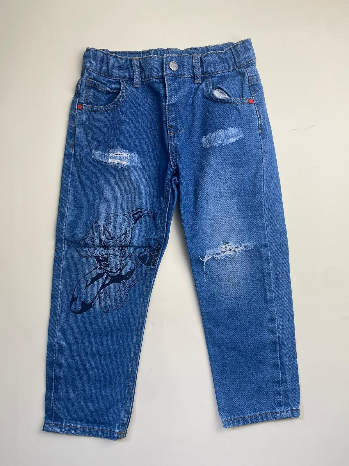 Jeans Bambino Spider-Man con Strappi
