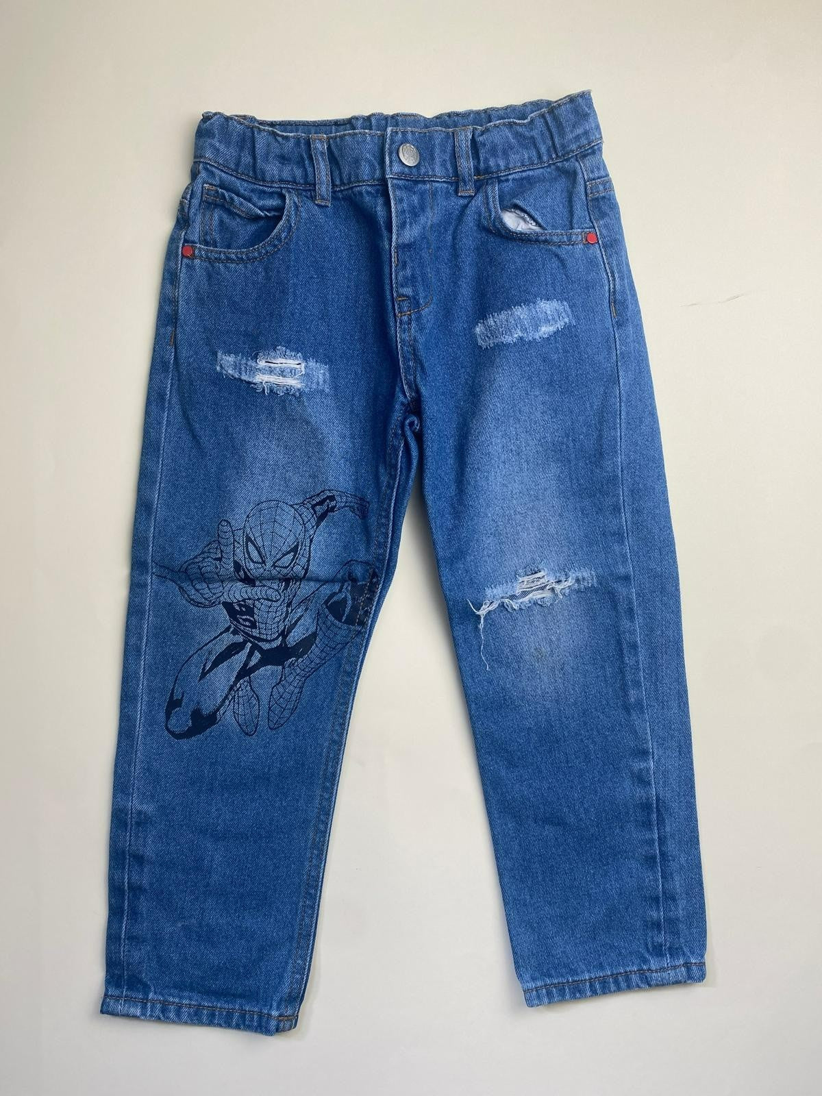 Jeans Bambino Spider-Man con Strappi