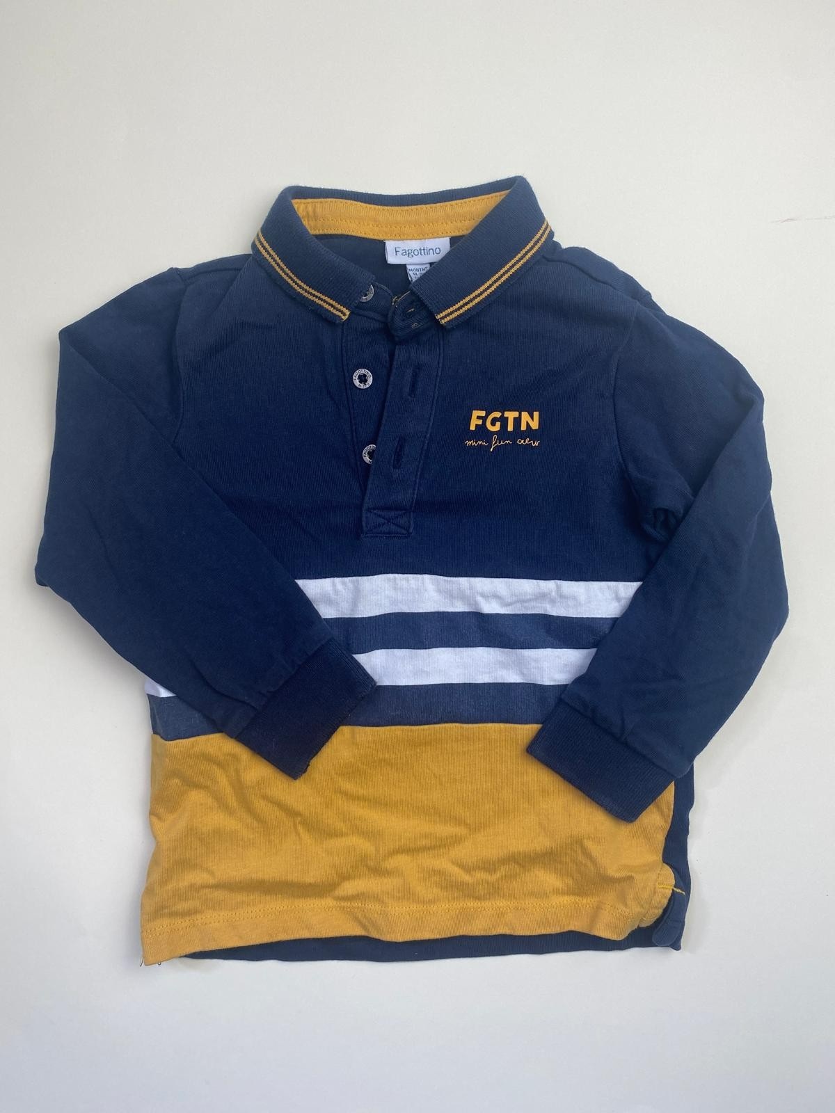 Polo a maniche lunghe bambino Fagottino a righe