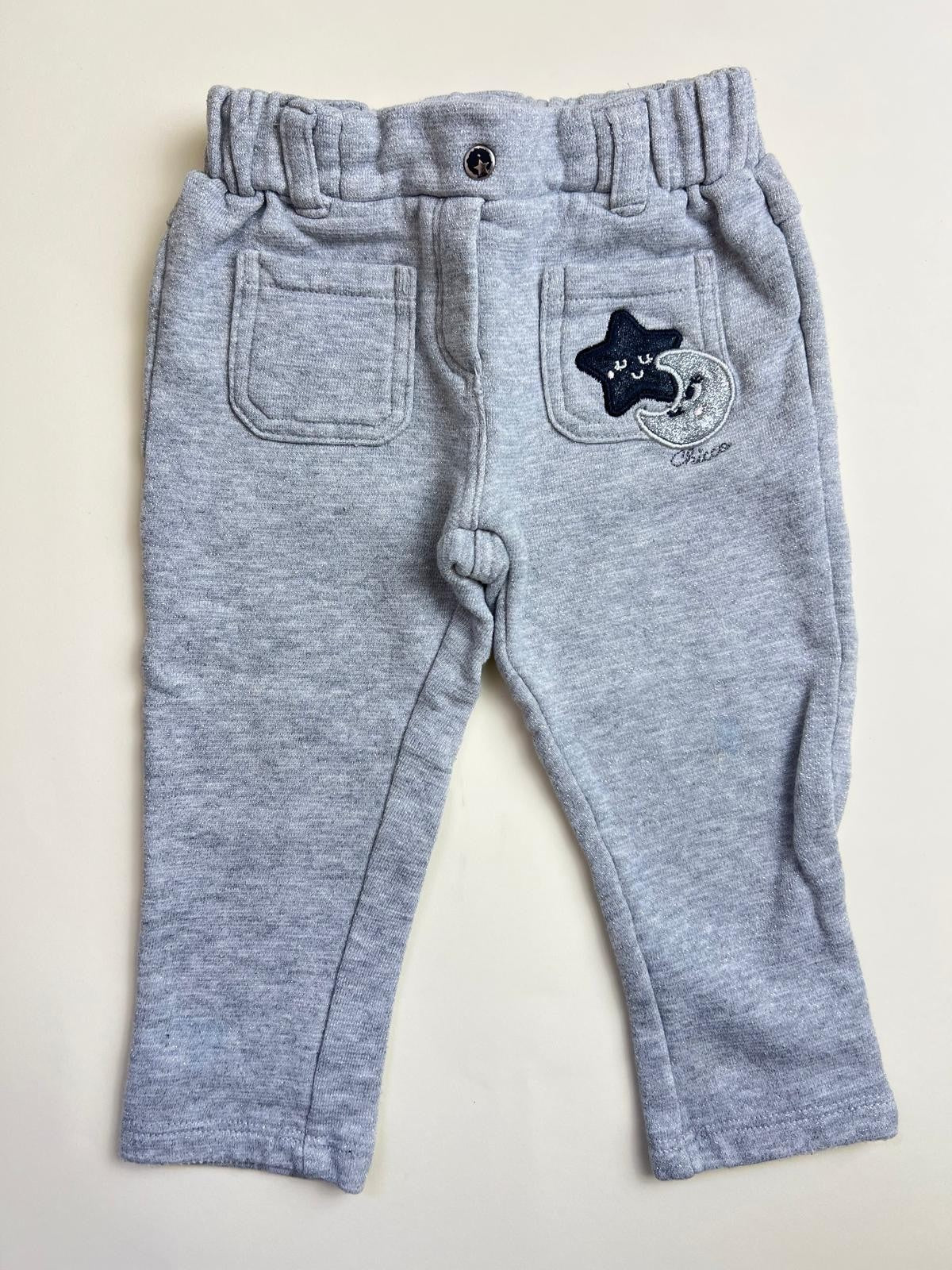 Pantaloni felpa neonata grigi