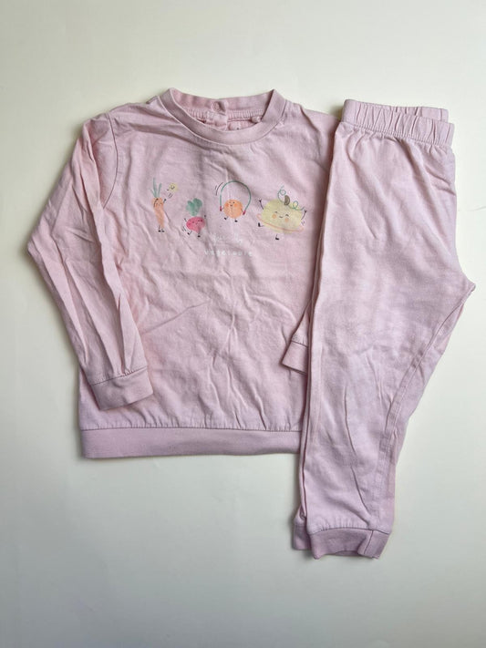 Pigiama Bambina Rosa Maniche Lunghe