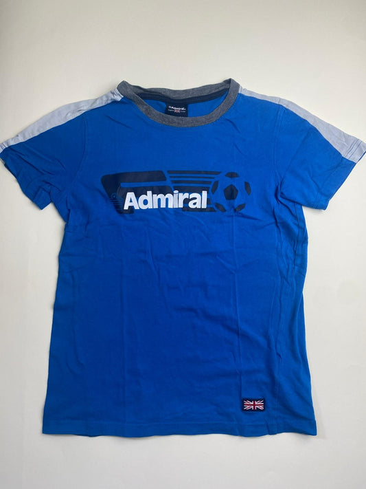 Maglietta Admiral blu con stampa calcio